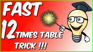 fast 12 times table trick you