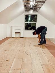 Inexpensive wood floor that looks like a million dollars! Make Your Own Plank Flooring Using 1 X 12 Lumber Hallstrom Home