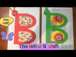 the letter b craft b cutout erfly