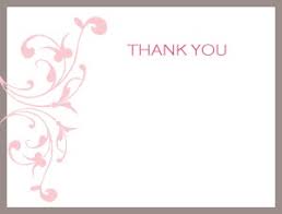 Printable Pink Wedding Thank You Card Template