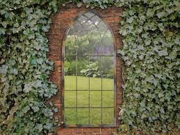 Traditional Arch Garden Wall Mirror