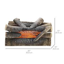 The pleasant hearth 20 in. Pleasant Hearth 20 In Electric Crackling Fireplace Logs L 20w The Home Depot