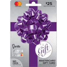 vanilla mastercard party bow gift card