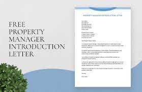 property manager introduction letter in