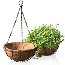 Coir Hanging Basket With Iron Chain