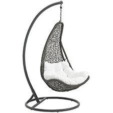 modway hide outdoor patio swing chair