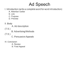 An outline is the preferred design when prepping a speech. Keyword Outlines Keyword Outline Notes 1 Write Out The Introduction And Conclusion And Include Transitions Between Main Points 2 This Is A Type Of Speaking Ppt Download