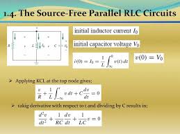 Source Free Parallel Rlc Circuits