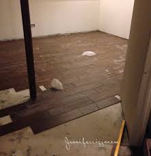 Installation Of Wood Look Cermic Tile