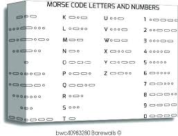 Printable Morse Code Chart Derofc Club