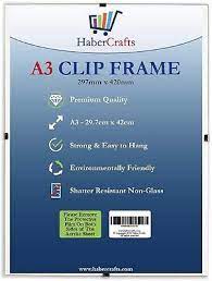 Clip Frame A3 Size Frameless Picture