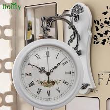 Dolity Double Sided Wall Clock Study