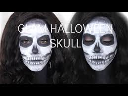 creepy and cute halloween skull makeup