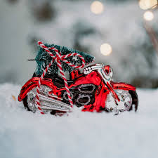 christmas gl motorbike decoration by