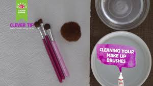 how to clean make up brushes dyc