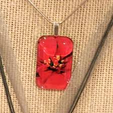 Two Glass Tile Necklaces Jewelry