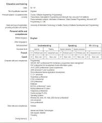 Examples of different CV structures and layouts  Template   pacq co