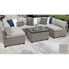 rattan sectional seating