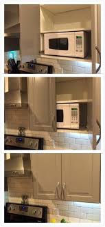 Custom Microwave Cabinet Built With