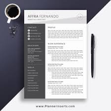 2020 Resume Template Cv Template Office Word Resume Cover Letter Resume Fonts Resume Icons Editable Resume Simple Clean Resume Instant