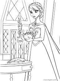 Free coloring pages with the scepter for boys and girls. She Froze The Scepter And Orb Coloring Page Coloringall