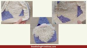 hooked rug shaped pillow tutorial
