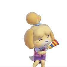 Isabelle animal crossing gif
