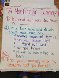 Image Result For Anchor Chart For Summarizing Expository