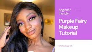 purple fairy makeup tutorial dark skin