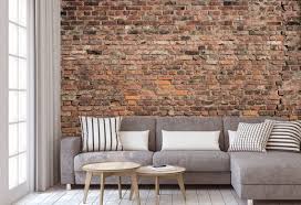 Brown Brick Wall Removable Wallpaper