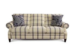 cream plaid sofa evergreen furniture
