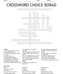 Transversal Crossword Wordmint