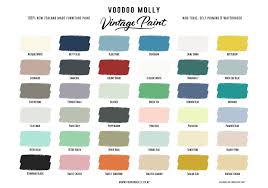 Free Colour Chart For Voodoo Molly Vintage Paint