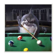 stupell industries pool shark funny
