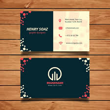 Business Card Template With Squares Vector Free Download