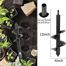 Garden Plant Flower Bulb Auger Spiral