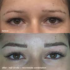 before and after microblade eyebrow 1