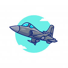 Premium Vector | Jet fighter airplane cartoon icon illustration. air transportation icon concept isolated premium . flat cartoon style