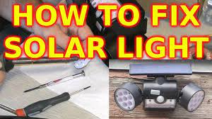 how to fix solar motion sensor light