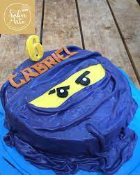 LEGO Ninjago BLUE Cake | Ninjago birthday, Lego birthday cake, Blue cakes