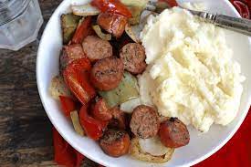 one pan roasted sausage peppers and