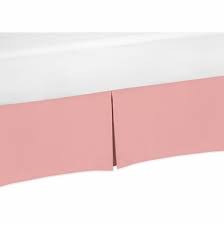 Solid Dusty Rose Pink C Crib Bed Skirt