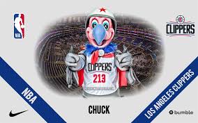 At halftime of their game against the brooklyn nets on monday, the team unveiled its new mascot, 'chuck the condor.' not sure what a condor is? Download Wallpapers Chuck Los Angeles Clippers Mascot Nba Portrait Usa Basketball Staples Center Los Angeles Clippers Logo For Desktop Free Pictures For Desktop Free