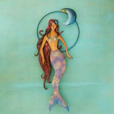 Mexican Mermaid Wall Sculpture Hand