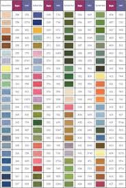Dmc Diamond Painting Color Chart Cross Stitch Thread Color