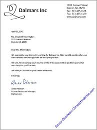 business letters job search