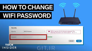 how to change wifi pword