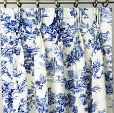Pinch Pleat Curtains Toile White And
