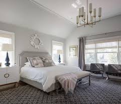 heather gray and blush pink bedroom