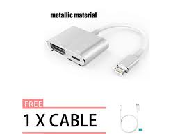 Lighting To Hdmi Adapter Cable Lightning Digital Av Adapter For Iphone X 8 7 6 5 Series Pad Air Mini Pro Hdtv Adapter 1080p Support Ios 11 Lightning Port Must Be Connected Newegg Com
